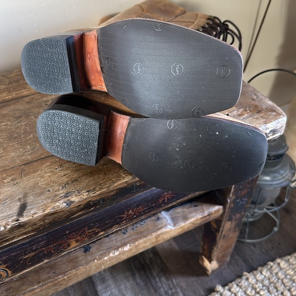 Made in Mexico Tan Leather Lace Up Boots Size 6 - Picture 6 of 6